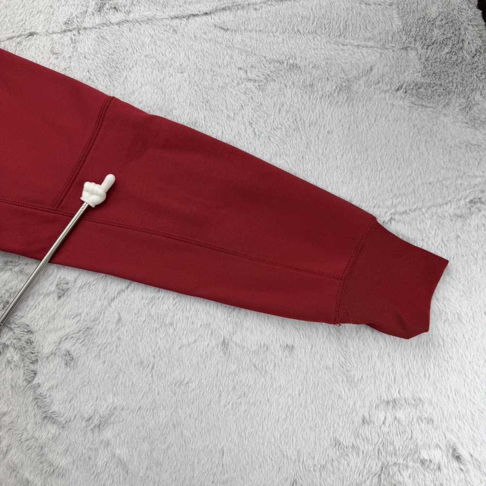 Nike Hoodie Mens M Red Full Zip Hooded Lined Pockets Therma-Fit Stanford College - Picture 10 of 12